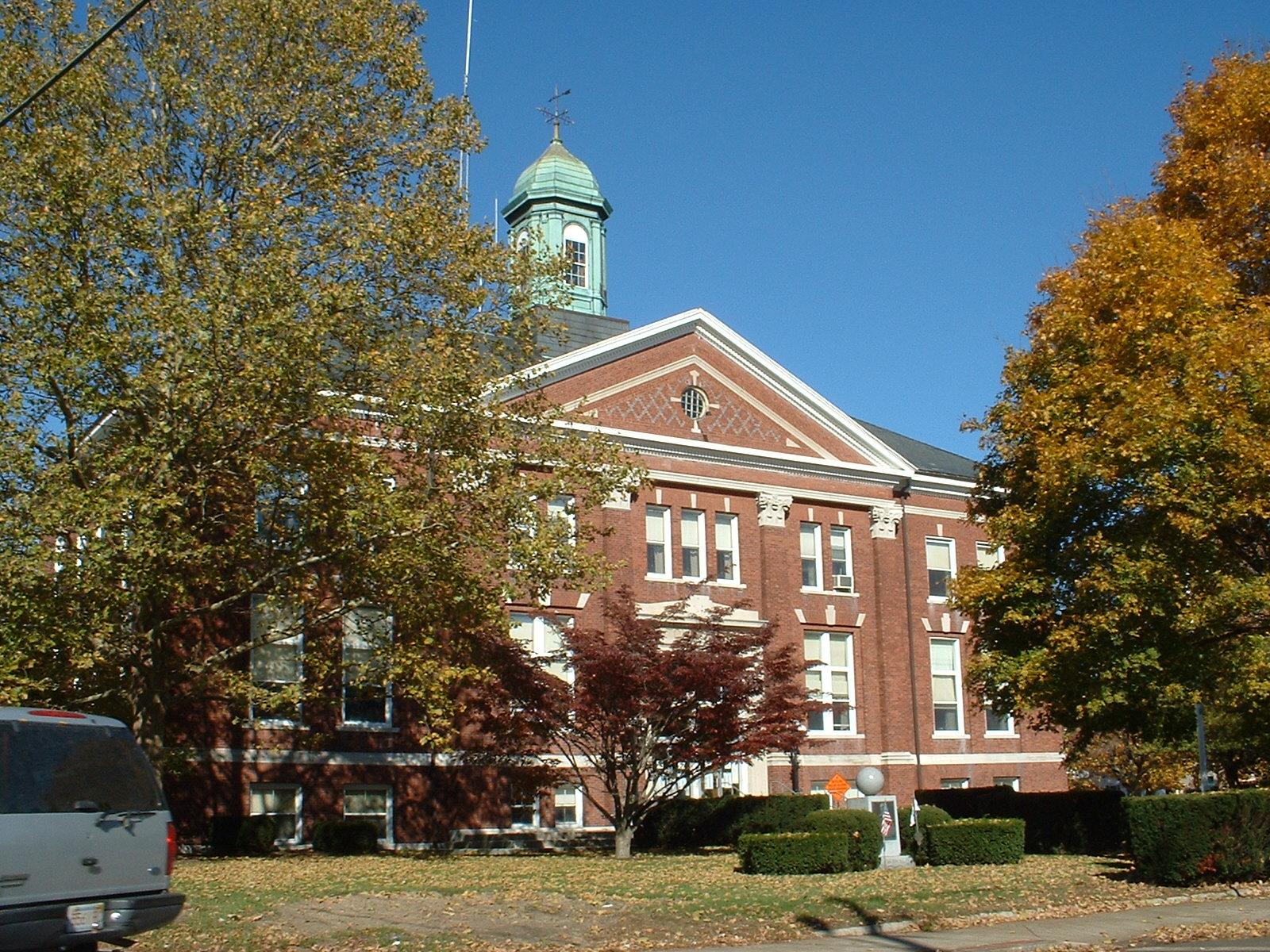 Whitman Town Hall in Whitman, Massachusetts